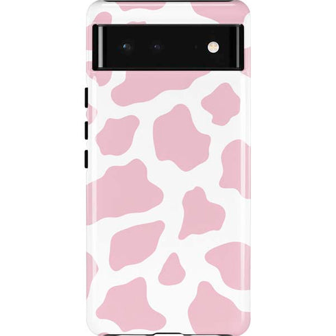 Pink Cow Print Pixel Cases